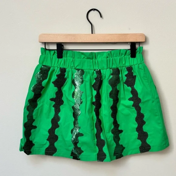 Brand New QUEEN OF SPARKLES QOS Green Watermelon Skort - Picture 5 of 10